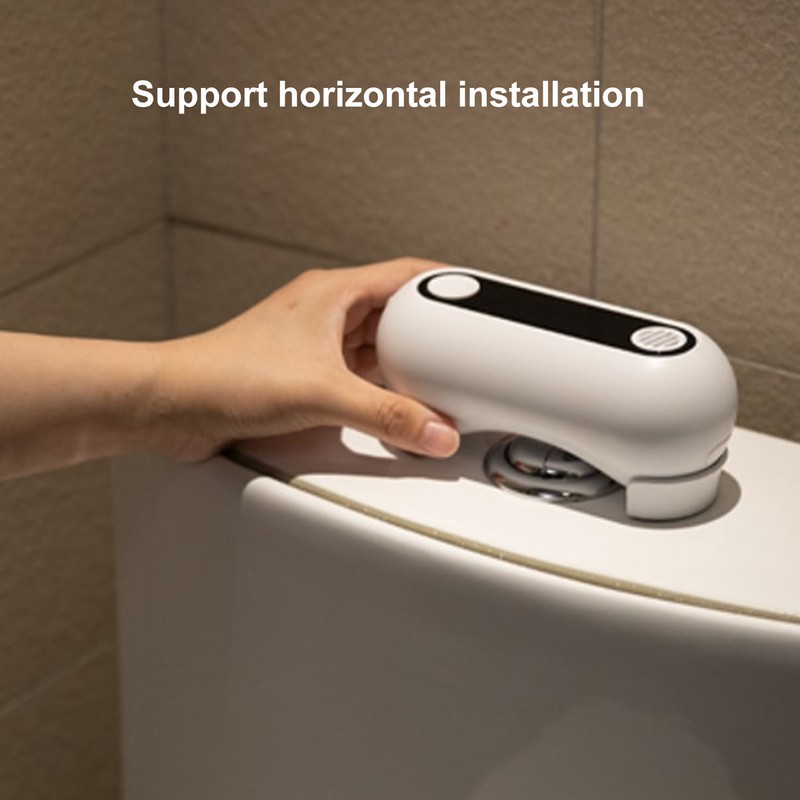 White Automatic Toilet Flusher Hands Free Non Touch Touchless 0.25S