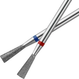 Vnjaoi 2Pcs Diamond Nail Drill Bits Carbide Conical Micro Cuticle Remover Bit Russian Electric File Bits for Under Nail Dead Skin Cleaning Cuticle Remove Nail Art Design Manicure and Pedicure