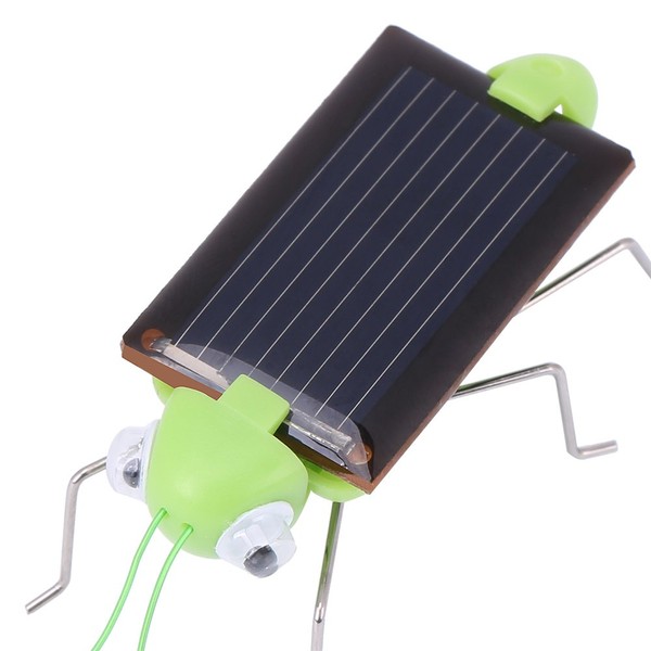 Mini energia solare scarafaggio alimentato/Grasshopper bambini educativi Kid trucco regali del giocattolo(#1)