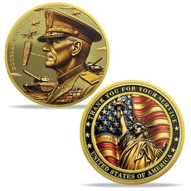 United States General Military Challenge Coin Thank You for Your Service Souvenir Commemorative Collection - Douglas MacArthur