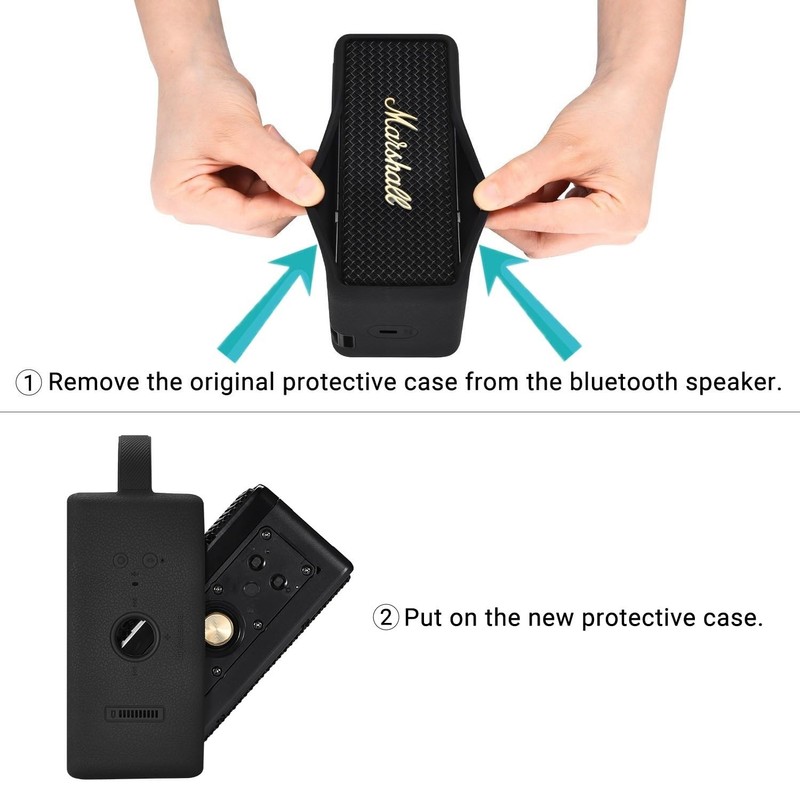 DGSYMLXGS Silicone Cover for Marshall EMBERTON/EMBERTON III Speaker, Anti-Bump Portable