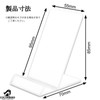 COLORBIRD Acrylic Stand 10 Pcs Transparent Display Stand Card Stand