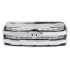KingParts-Auto Chrome Front Upper Grille Grill W/O Camera For 2015