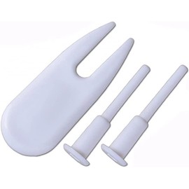 3Pcs White Yoga Ball Air Stopper, Fitness Balls Fitness Jump Horse Horn Balls Air Puller Air Plug Valve Plugs Practical and Attractive Exercise Balls and Accessories