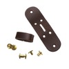 QUARKZMAN Leather Belt Pin Buckle with Rivets 35 mm Belt