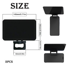 2PCS Minimalist Universal Phone Sunshade Phone Sun Shade Phone Umbrella UV Protection Anti-Glare Compatible with All Vehicles
