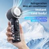 Ryaacphi Portable Handheld Ice Cooling Fan with 100 Level Speeds