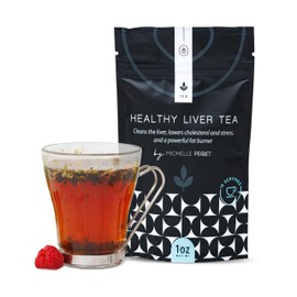 Michelle Peiret Liver Detox Tea, Milk Thistle Liver Detox, All Natural Ingredients Dandelion Tea, Cleanses & Promotes Overall Wellness - 15 Servings