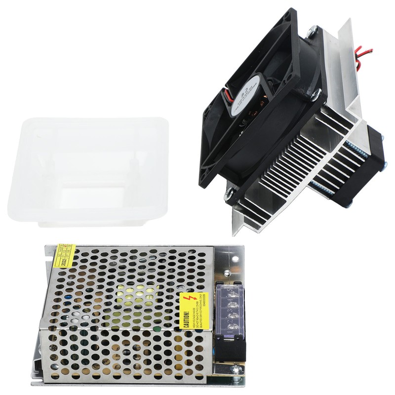 Peltier Cooler with Power Supply Semiconductor Refrigeration Cooling System DIY