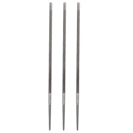 sourcing map 3pcs Chainsaw File, 25/128"(5.0mm) Round Sharpening Hand Files Tool with Spiral Cut for Chain Chainsaw Sharpening, Grinding