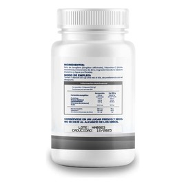 Citrato Magnesio 500mg Y Zinc Con Jengibre 200 Cáps Naima
