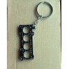 Cylinder Head Gasket Keychain Car Engine Keyring Key Chain Ring
