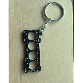Cylinder Head Gasket Keychain Car Engine Keyring Key Chain Ring Great Gift