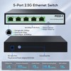 SODOLA 5Port Multi-Gigabit Unmanaged Network Switch,|5 x 2.5GBASE-T Ports,128Gbps Switching