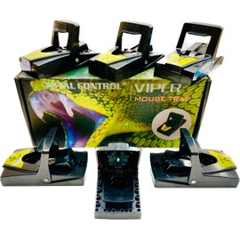 Viper Mouse Traps Lightning Fast Snap Trap, Premium Disposable or Reusable Mouse Traps (Viper Mouse Trap - 6 Pack)