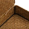 Elsjoy 2 Pack Seagrass Baskets with Lid, Wicker Storage Baskets