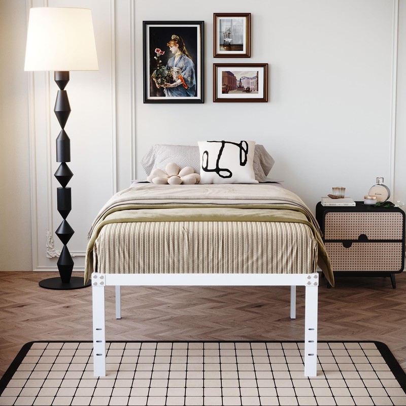 DiaOutro 18 Inch Twin XL Bed Frame Heavy Duty No