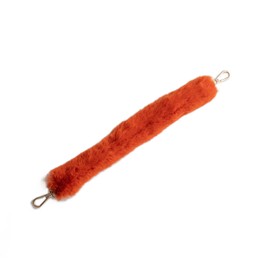 TOENCOUNTER BN-001 Fur Strap, Bag Charm, Synthetic Leather, Included, Fur Strap, Fur Handle, Thick, Fluffy, Faux Fur, Adult, Cute, Women's, Popular, For Bags, For Smartphones, Korean Style, orange