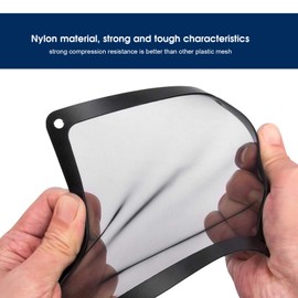5 Pcs Cooler Fan Filter, 120 x 120 x 1.7 mm PVC Magnetic Computer Fan Mesh Frame Dust Filter, Dustproof PC Cooler Fan Cover Grills, Black