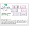 Rj Products Cotton Embroidered Pillow Covers (Set Of 6 Piece)