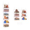 X-cosrack 6 Tier Closet Hanging Organizer, Clothes Hanging Shelves with