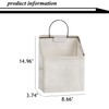 RUIPBOTE Wall-Hanging Storage Bags, Desktop Organizer Basket Cotton Linen Hanging