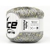 Petite Paillette Grey with Gold Mini Sequins Yarn - 50