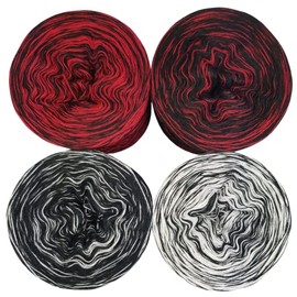 LiLu´s Märchengarne Colour Gradient Yarn Mottled Minis 4 x 350 m 4-Ply Total 1400 m Bobbel Wool MCUP003
