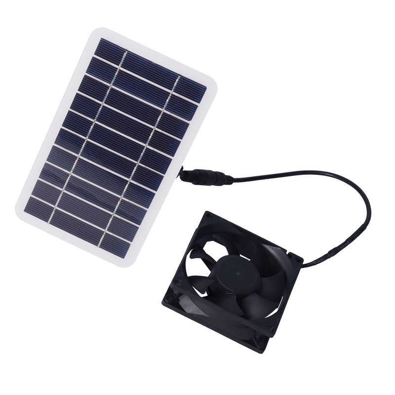 2.5W Solar Panel Fan Solar Pet Exhaust Air Flowing Fan