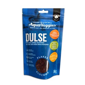 Aqua Veggies Organic Atlantic Dulse Flakes Large, Hand-Harvested, Sun-Dried Bay of Fundy, Excellent Source of Vitamins B6, B12, Iron, Iodine, Protein, Calcium and Fibre(Dule Flake Large 56 Grams )