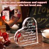 Mssor Memorial Cardinal Memorial Heart - 6x6 Acrylic Bereavement Gift,