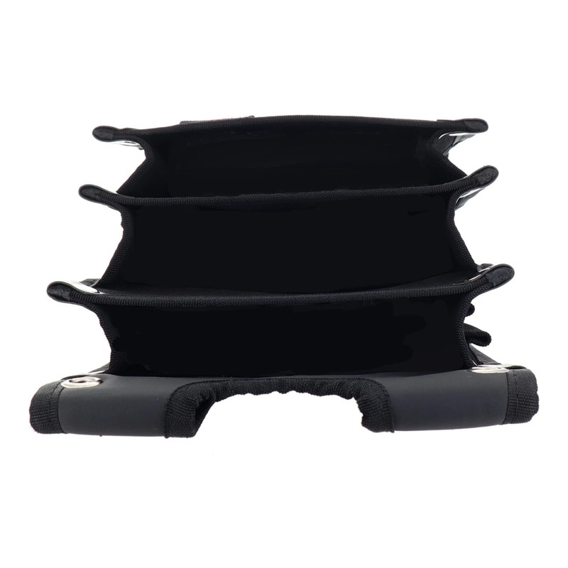 Sankyo Corporation DBLTACT Canvas Electrician Bag, 3 Tiers, DTH-03-BK