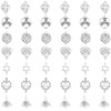 42pcs Celtic Knot Charms, Irish Traditional Pendants Antique Silver Alloy