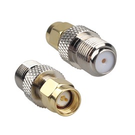 Futheda 4PCS SMA Male to F Female Antenna Connector Coaxial Cable Adapter Compatible with LMR Wi-Fi CB Radio Transceiver Wireless LAN Device RF Application External Antenna CCTV Cell Phone Booster