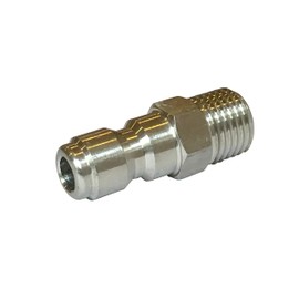 HOTEISON One-Touch Coupler, High Pressure Washer, Washing Gun, High Pressure Hose, Connection, Universal Socket, Adapter, 1/4 (Male - G1/4 Male Thread)