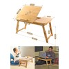 Laptop Desk Nnewvante Table Adjustable Bamboo Foldable Breakfast Serving Bed