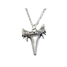 Kiola Designs Textured Shark Tooth Pendant Necklace