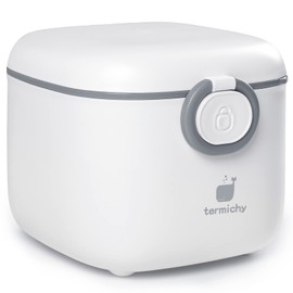 Termichy Portátil Dosificador para Leche en Polvo 400g, 14OZ Dispensador Leche en Polvo Bebe, Recipientes para Comida para viajes (400g-gris claro)