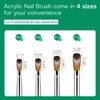 Shine Chance 4Pcs Acrylic Nail Brushes Set, Kolinsky Acrylic Nail