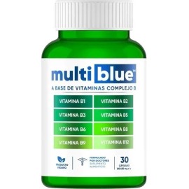 Multiblue Complejo B Cpsulas 30 Unidades Sin Sabor Vitaminas B1 B2 B3 B5 B6 B9 B12                                                                    