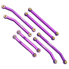 TEIRAY Trx4m Upgrades High Trail Links Clearance Chassis CNC Aluminum Set for Traxxas TRX4M 1/18 Upgrade Parts (Purple)