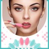 24 Cepillo de Labios Exfoliante de Silicona con Envase, Depurador
