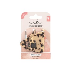 invisibobble Leo EVERCLAW Hair Clip, Hair Clips, Women & Girls, Non-Slip Leopard Hair Clip, Hair Clip, Leopard Print Metal Free & Hair Friendly, Pack of 1