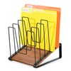 HULISEN Inclined Desk File Organizer, 5-Section Desktop File Folder Holder