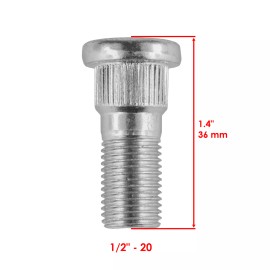 Kawasaki 4 Front Rear Wheel Hub Drum Stud Bolt For Kawasaki Mule 3010 KAF620 E 4X4 01-08