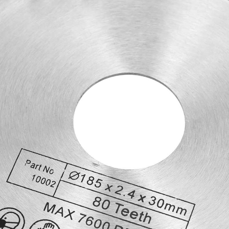 185mm Silver TCT Circular Saw Blade for Wood Cutting 80