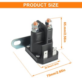 HUAREW 862-1211-211-16 AM138068 Starter Solenoid Relay 12V - 725-04439 725-04439A 925-04439 MTD Riding Lawn Mower Tractor LA100 LA105 LA110 LA115 LA120 LA125 LA135 LA140 LA145