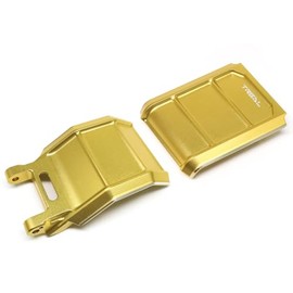 Treal Losi Promoto MX Aluminum 7075 Skid Plate Set CNC Machined Upgrades for 1/4 Promoto-MX Motorcycle(Gold)