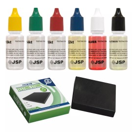 JSP/GTE Gold Silver Test Kit 10K 14K 18K 22K Platinum Jewelry 24K Scrap Bars Tester 999