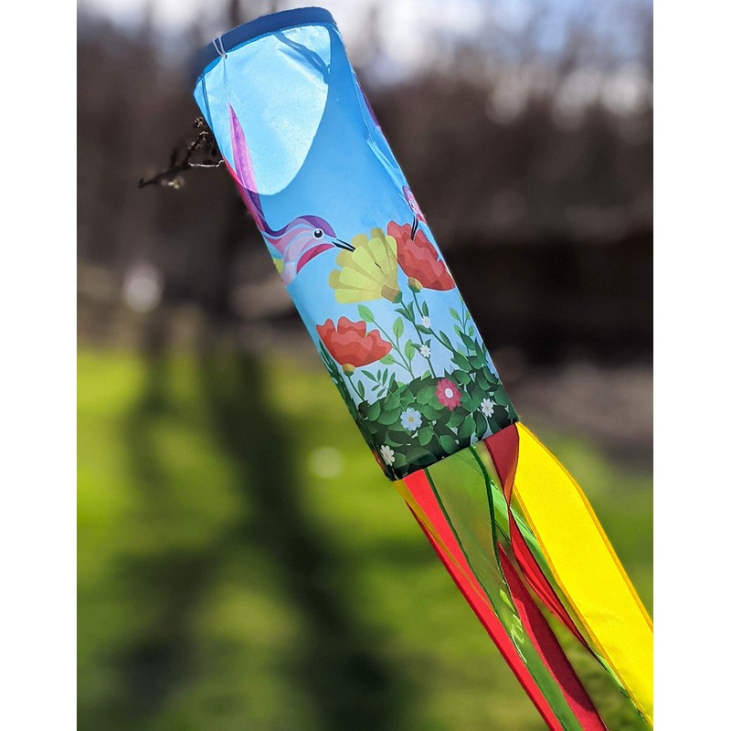 Madrona Brands Hummingbird Windsock Durable Outdoor Hanging Decoration | Yard,